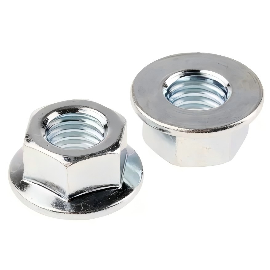 Šesťhranné orechy s prírubou Din En 1661 ASME/ANSI B 18.2.2 DIN 6923 ISO 4161 Automotive Unstaner